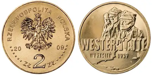 Polen - 2 Zlote 2009 - Kampf um die Westerplatte September 1939