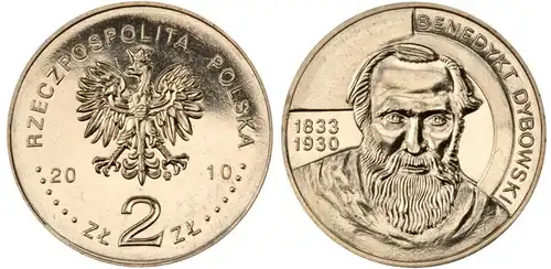 Polen - 2 Zlote 2010 - Polnische Reisende und Entdecker - Benedikt Dybowski