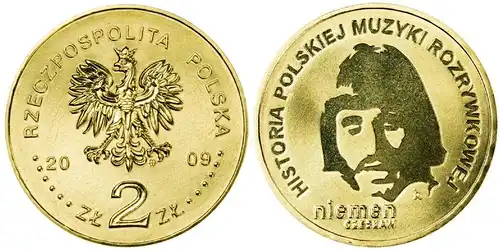 Polen - 2 Zlote 2009 - Geschichte der polnischen Unterhaltungsmusik - Czeslaw Niemen