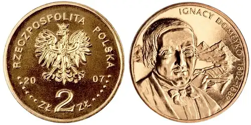Polen - 2 Zlote 2007 - Polnische Reisende und Entdecker - Ignacy Domeyko