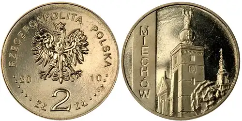Polen - 2 Zlote 2010 - Polnische Städte - Miechow