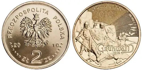 Polen - 2 Zlote 2010 - Große Schlachten - Schlacht bei Tannenberg 1410