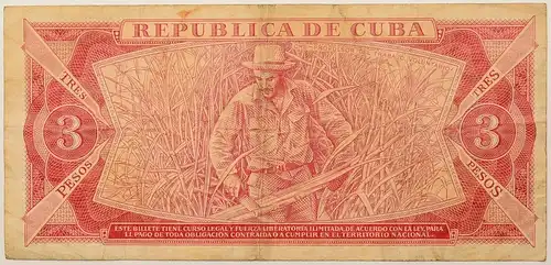 Kuba - 3 pesos 1985 P-107.a