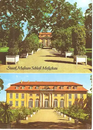 Ansichtskarte Dessau Staatliches Museum Schloss Mosigkau 1976, g1977