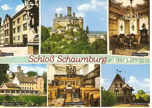 Ansichtskarte Schloss Schaumburg an der Lahn nicht gelaufen