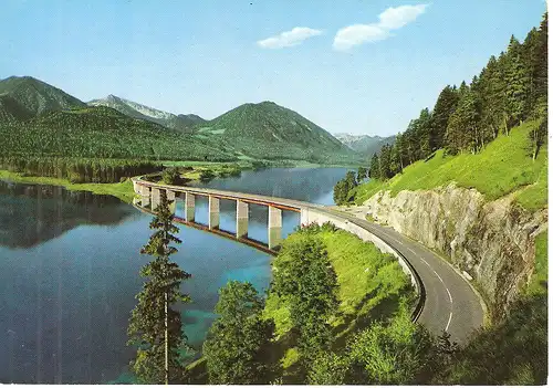 Ansichtskarte Sylvenstein-Stausee, nicht gelaufen