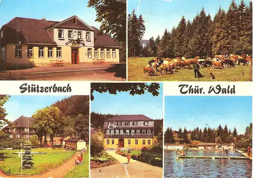 Ansichtskarte Stützerbach, 1981, gelaufen