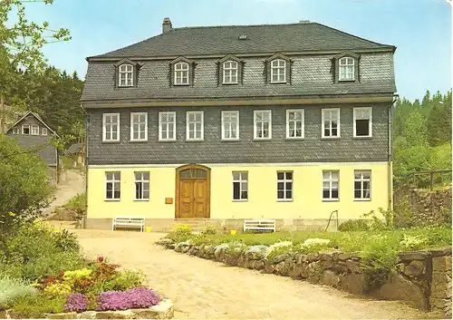 Ansichtskarte Goethehaus Stützerbach, 1983, gelaufen