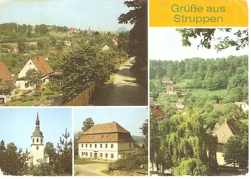 Ansichtskarte Struppen (Kr. Pirna), 1989 gelaufen