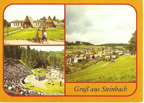 Ansichtskarte Steinbach (Kr. Hildburghausen) 1989, nicht gelaufen