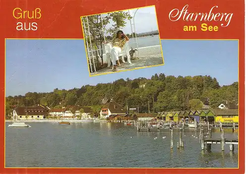 Ansichtskarte Starnberg am See 1987 gelaufen