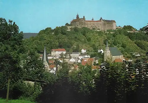 Ansichtskarte Kulmbach / Ofr. Gesamtansicht mit Plassenburg - nicht gelaufen