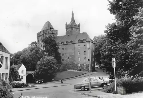 Ansichtskarte Kleve, Schwanenburg - gelaufen 1970