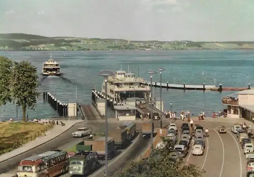 Ansichtskarte Konstanz am Bodensee Landeplatz Staad der Autofähre Konstanz Meersburg  - nicht gelaufen