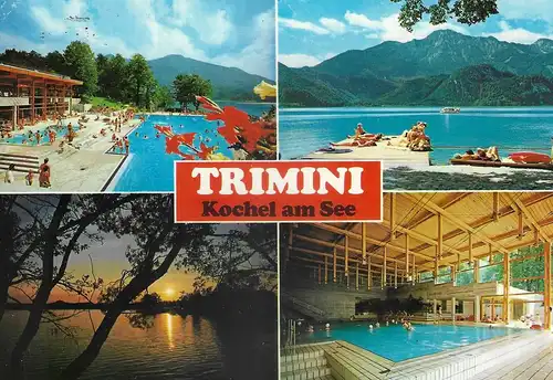 Ansichtskarte Trimini Kochel am See - gelaufen ca. 1983