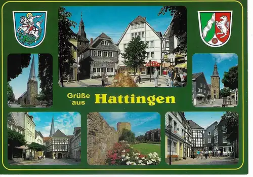 Ansichtskarte Grüße aus Hattingen - nicht gelaufen