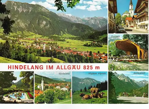 Ansichtskarte Hindelang im Allgäu - gelaufen 1981