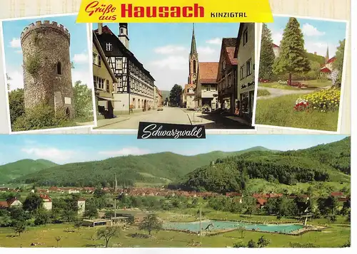 Ansichtskarte Hausach Kinzigtal - nicht gelaufen ca. 1991