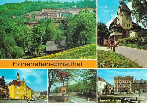 Ansichtskarte Hohenstein-Ernstthal - gelaufen 1985