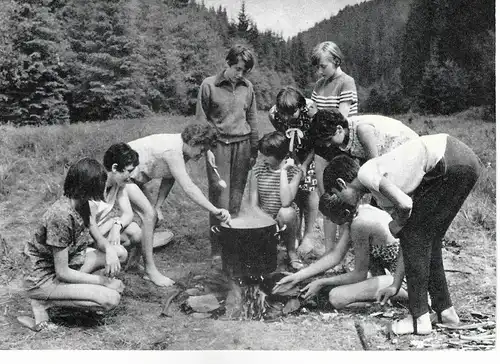 Ansichtskarte Ferien bei Katzhütte im Thüringer Wald - nicht gelaufen  1971
