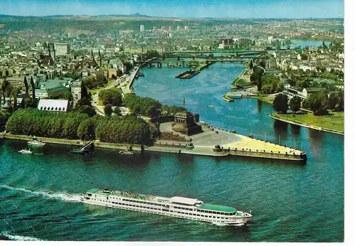 Ansichtskarte Koblenz am Rhein - gelaufen 