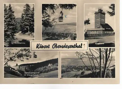 Ansichtskarte Kurort Oberwiesenthal ca. 1963, gelaufen