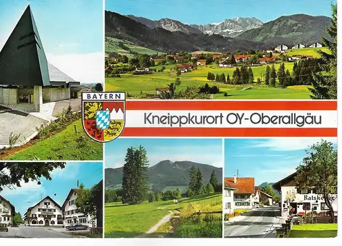 Ansichtskarte Kneippkurort Oy-Oberallgäu - gelaufen 1977