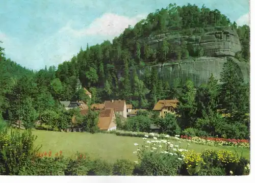 Ansichtskarte Kurort Oybin - Berg Oybin gelaufen 1969