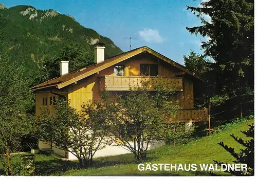 Ansichtskarte Gästehaus Waldner Oberammergau nicht gelaufen 