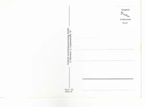 Ansichtskarte Schöner Osser Grenze zwischen Bayern und CSSR nicht gelaufen 