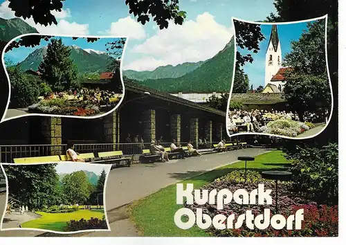Ansichtskarte Kurpark Oberstdorf nicht gelaufen 