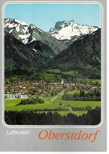 Ansichtskarte Luftkurort Oberstdorf nicht gelaufen 
