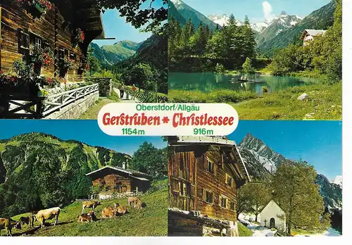 Ansichtskarte Oberstdorf / Allgäu Gerstruben Christlessee nicht gelaufen 
