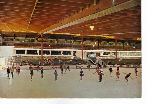 Ansichtskarte Erstes deutsches  Sommer- und Winter-Kunsteisstadion Oberstdorf / Allgäu, gelaufen 1974