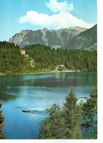 Ansichtskarte Freibergsee mit Rubihorn Oberstdorf - Allgäuer Alpen, gelaufen 1971