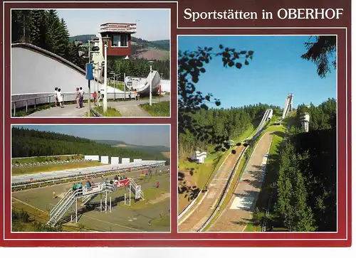 Ansichtskarte Sportstätten in Oberhof, nicht gelaufen