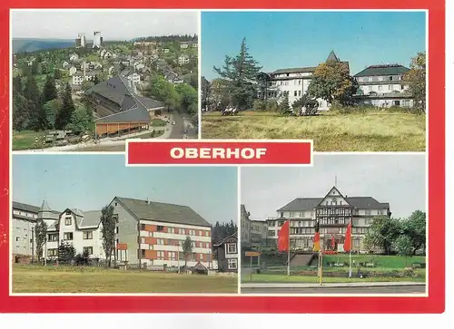 Ansichtskarte Oberhof (Kr. Suhl) staatlich anerkannter Erholungsort, nicht gelaufen ca. 1988