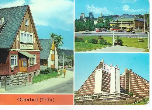 Ansichtskarte Oberhof (Kr. Suhl) staatlich anerkannter Erholungsort, nicht gelaufen ca. 1981