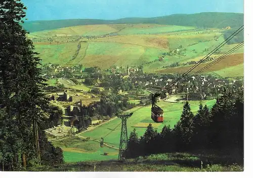 Ansichtskarte Sommer- und Winterkurort Oberwiesenthal / Erzgeb. gelaufen 1973