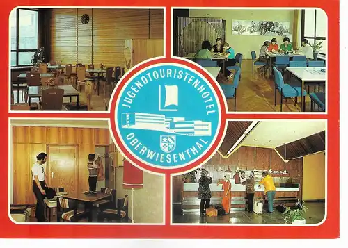 Ansichtskarte Jugendtouristenhotel Oberwiesenthal ca. 1980, nicht gelaufen