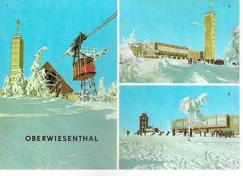 Ansichtskarte Oberwiesenthal ca. 1979, "gelaufen"