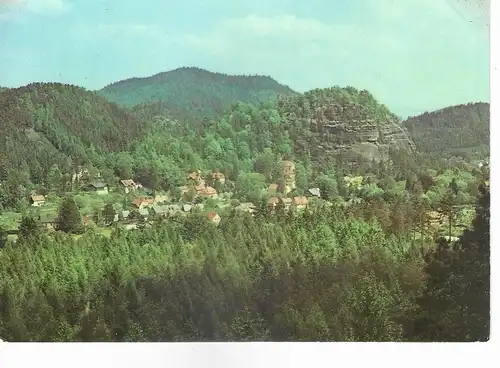 Ansichtskarte Zittauer Gebirge, Kurort Oybin, nicht gelaufen ca. 1971