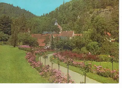 Ansichtskarte Kurort Oybin - Kurpark nicht gelaufen ca. 1968
