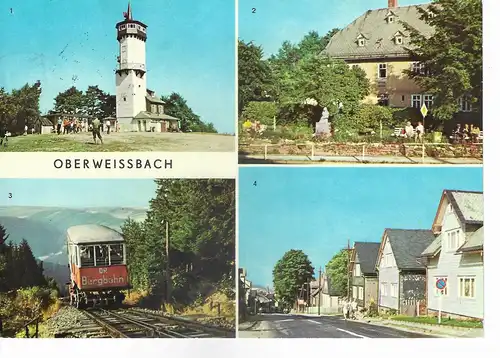 Ansichtskarte Oberweissbach - gelaufen ca. 1981