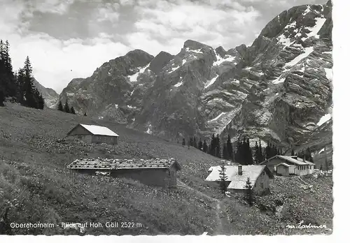 Ansichtskarte Oberahornalm Roßfeld - gelaufen 1967