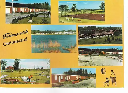 Ansichtskarte Ferienpark Ostfriesland - gelaufen 1985