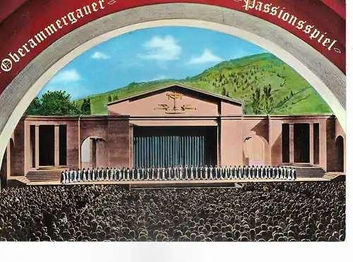 Ansichtskarte Oberammergauer Passionsspiel, nicht gelaufen 