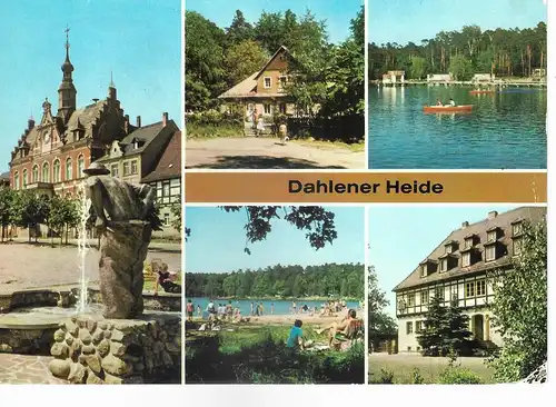 Ansichtskarte Dahlener Heide - gelaufen 1985