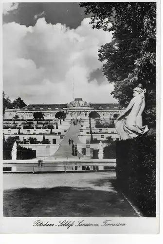 Ansichtskarte Potsdam - Schloß Sanssouci, Terrassen - nicht gelaufen