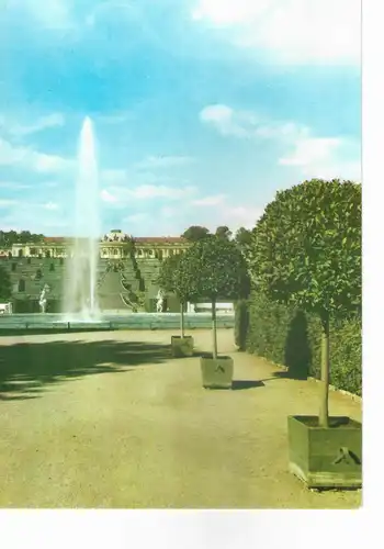 Ansichtskarte Potsdam - Schloß Sanssouci - nicht gelaufen ca. 1973